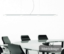 Yety, lampada con rosone bianco a soffitto