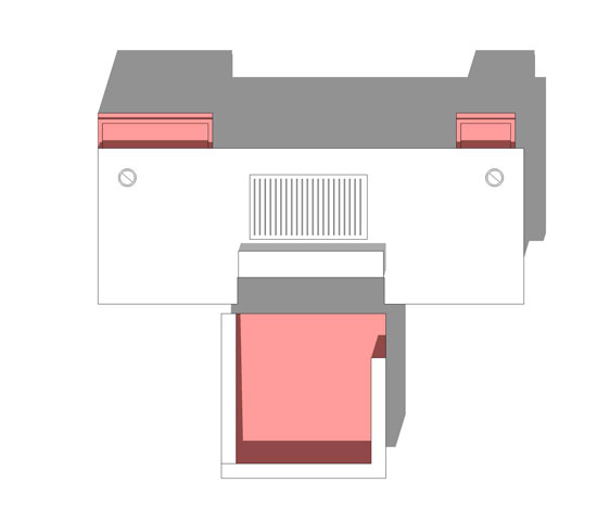 Scheda tecnica tavolo per ricostruzione unghie modello New Square