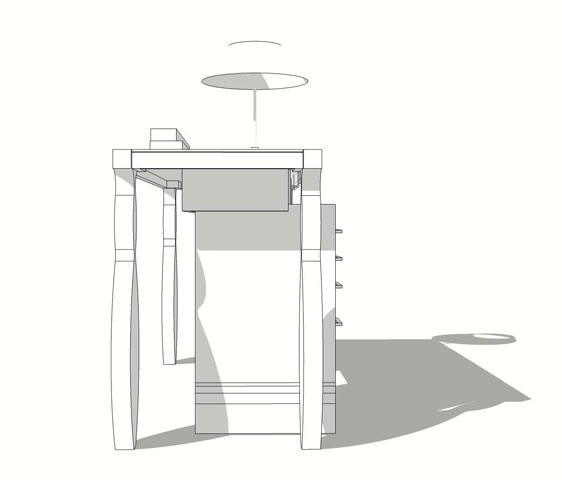 Scheda tecnica tavolo per ricostruzione unghie modello Style