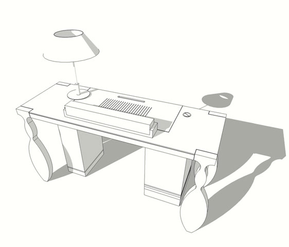 Scheda tecnica tavolo per ricostruzione unghie modello Style